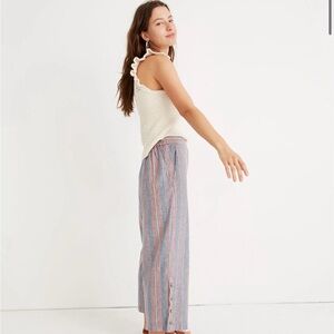 Madewell Linen Cotton Wide Leg Pants